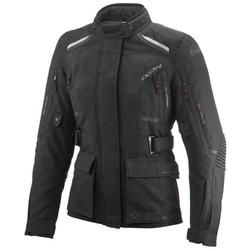 Giacca moto da donna IXON Midgard nera