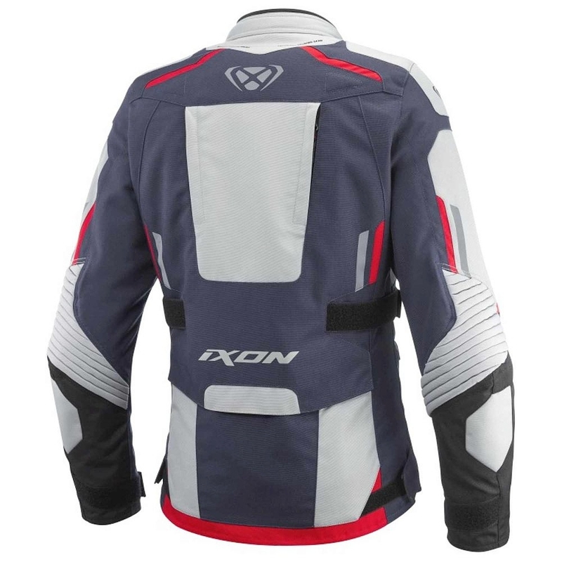 Giacca moto da donna IXON Midgard grigio-blu-nero