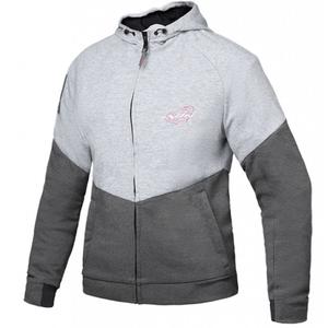 Giacca moto da donna IXON Touchdown grigio-argento-rosa