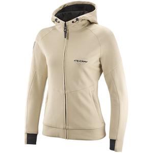 Giacca moto da donna IXON Touchdown beige grigio