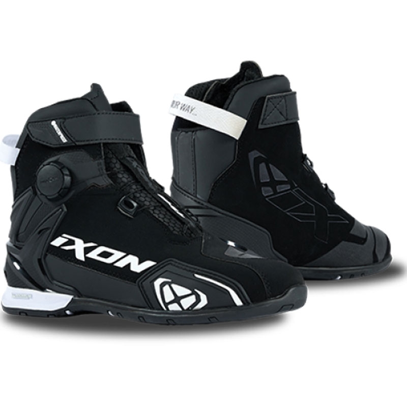 Stivali moto IXON Bull 2 WP nero-bianco