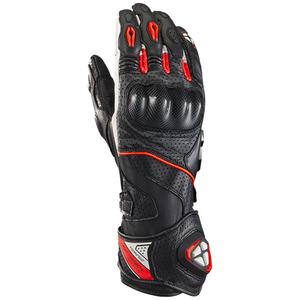 Guanti moto IXON Tornado Air nero-bianco-rosso