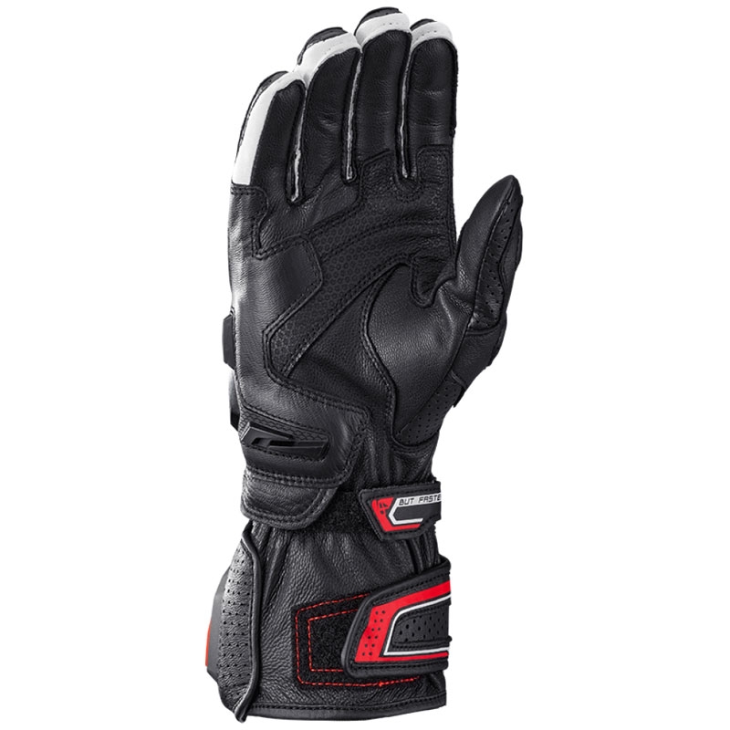 Guanti moto IXON Tornado Air nero-bianco-rosso