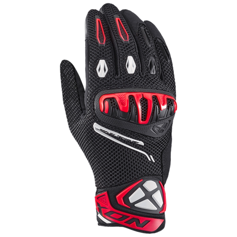 Guanti moto IXON Mirage Airflow nero-rosso