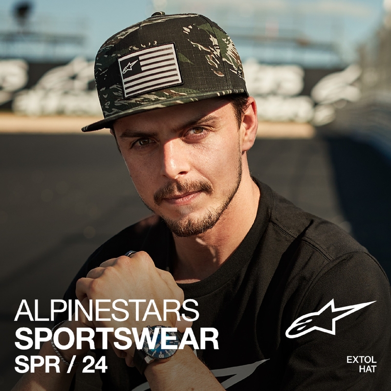 Cappellino Alpinestars Extol Snapback verde mimetico