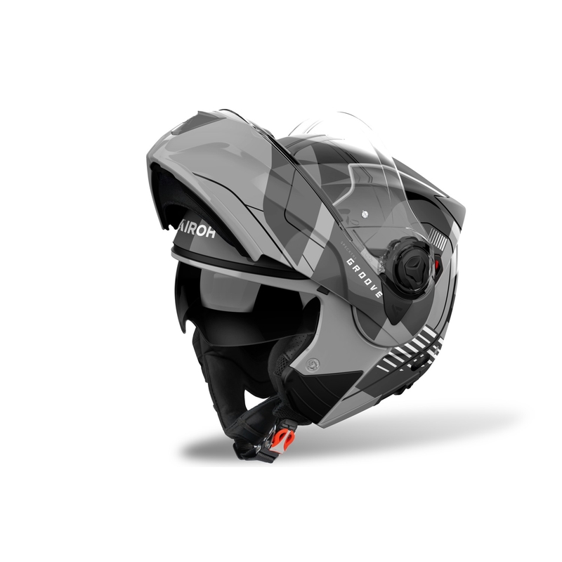 Casco flip-up Airoh Specktre Groove grigio lucido