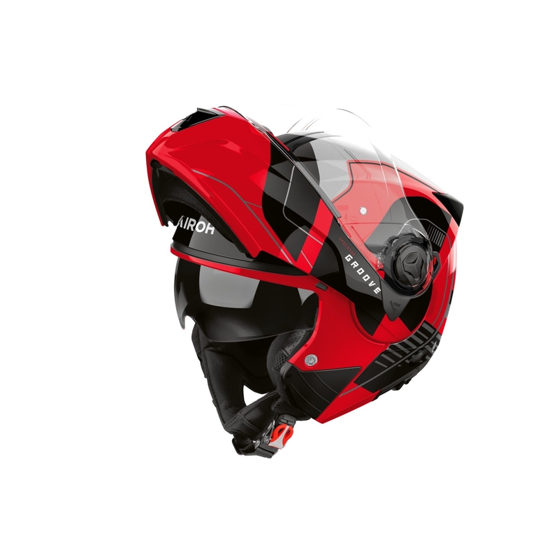 Casco flip-up Airoh Specktre Groove rosso lucido