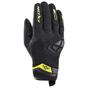 Guanti da moto IXON Mig 2 nero-giallo fluo