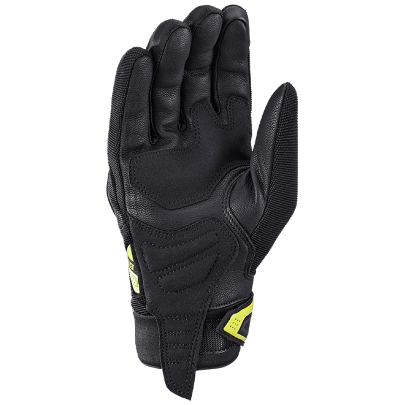 Guanti da moto IXON Mig 2 nero-giallo fluo