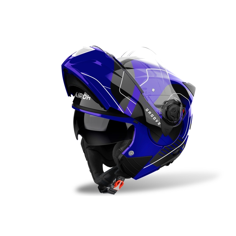 Casco Airoh Specktre Groove flip-up blu lucido