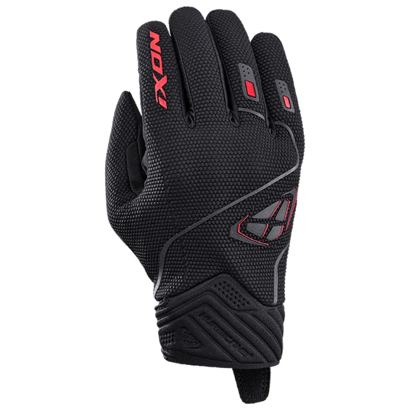 Guanti da moto IXON Hurricane 2 nero-rosso