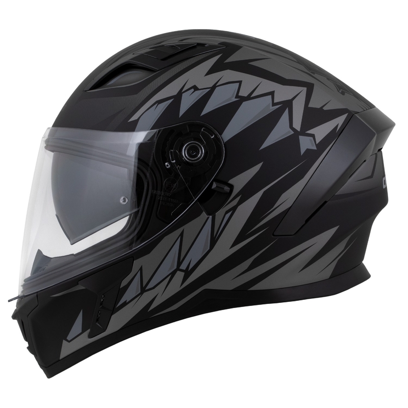 Casco integrale Cassida Orbit Strix nero opaco-grigio