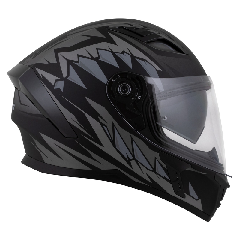 Casco integrale Cassida Orbit Strix nero opaco-grigio