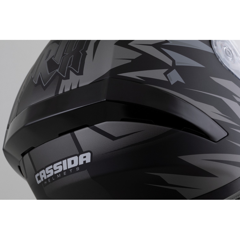 Casco integrale Cassida Orbit Strix nero opaco-grigio