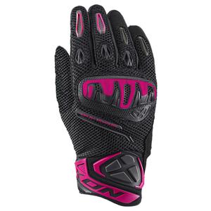 Guanti da moto da donna IXON Mirage Airflow nero-rosa