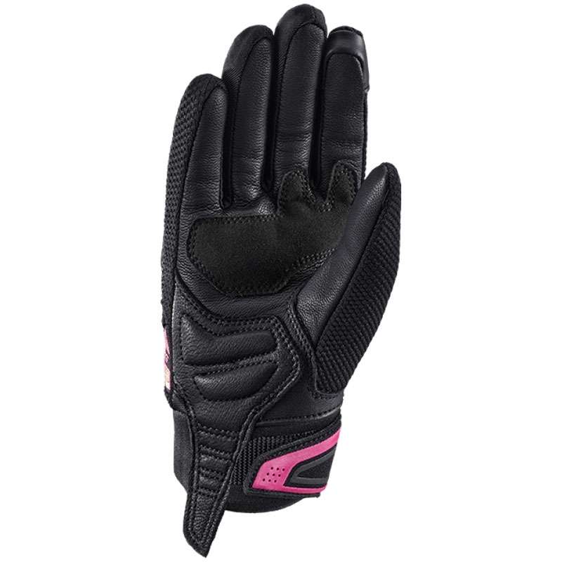 Guanti da moto da donna IXON Mig 2 Airflow nero-rosa