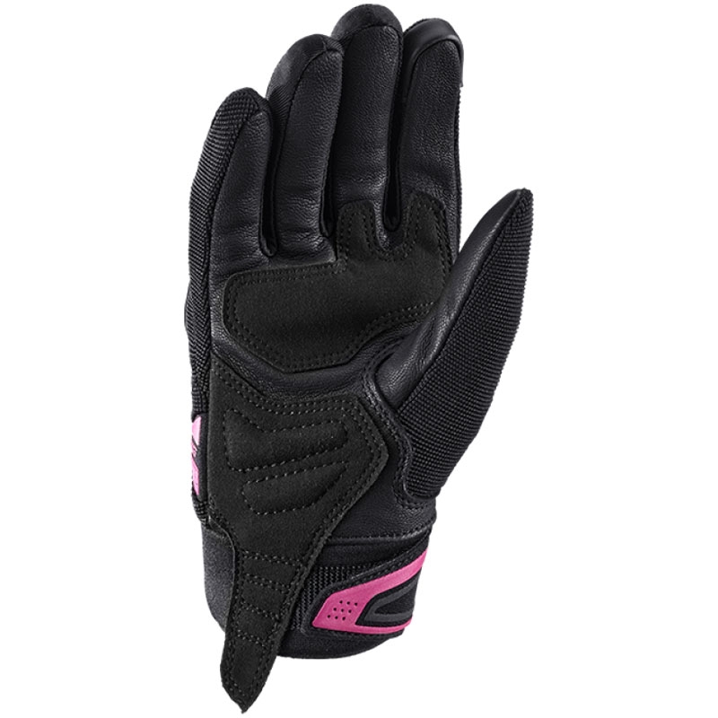 Guanti da moto da donna IXON Mig 2 nero-rosa