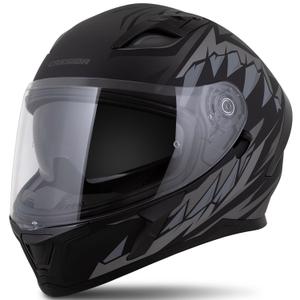 Casco integrale Cassida Orbit Strix nero opaco-grigio
