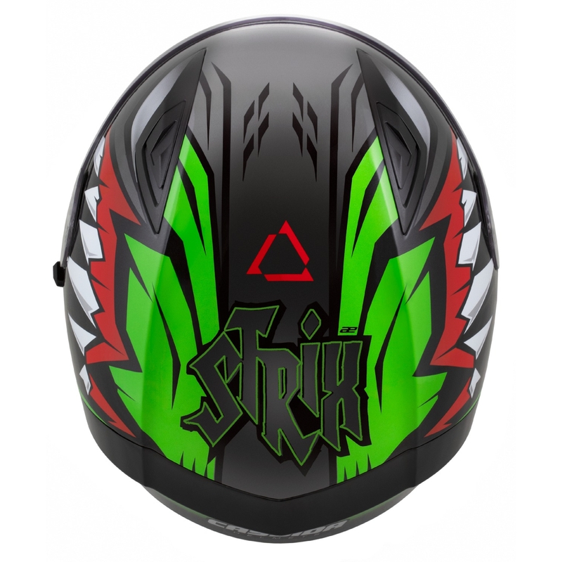 Casco integrale Cassida Orbit Strix rosso-verde-grigio-bianco-nero