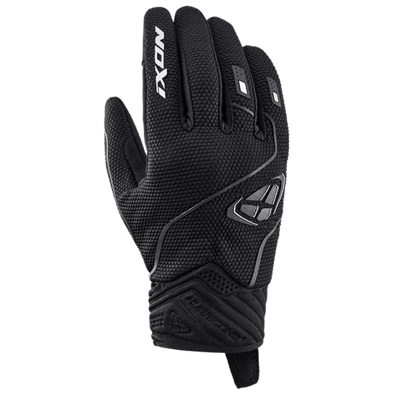 Guanti da moto da donna IXON Hurricane 2 nero-bianco