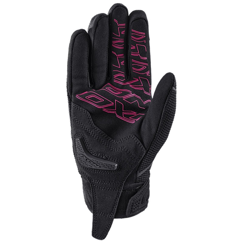 Guanti da moto da donna IXON Hurricane 2 nero-rosa