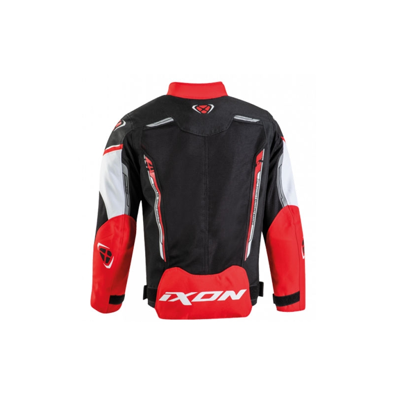 Giacca da moto per bambini IXON Striker Air nero-rosso-bianco