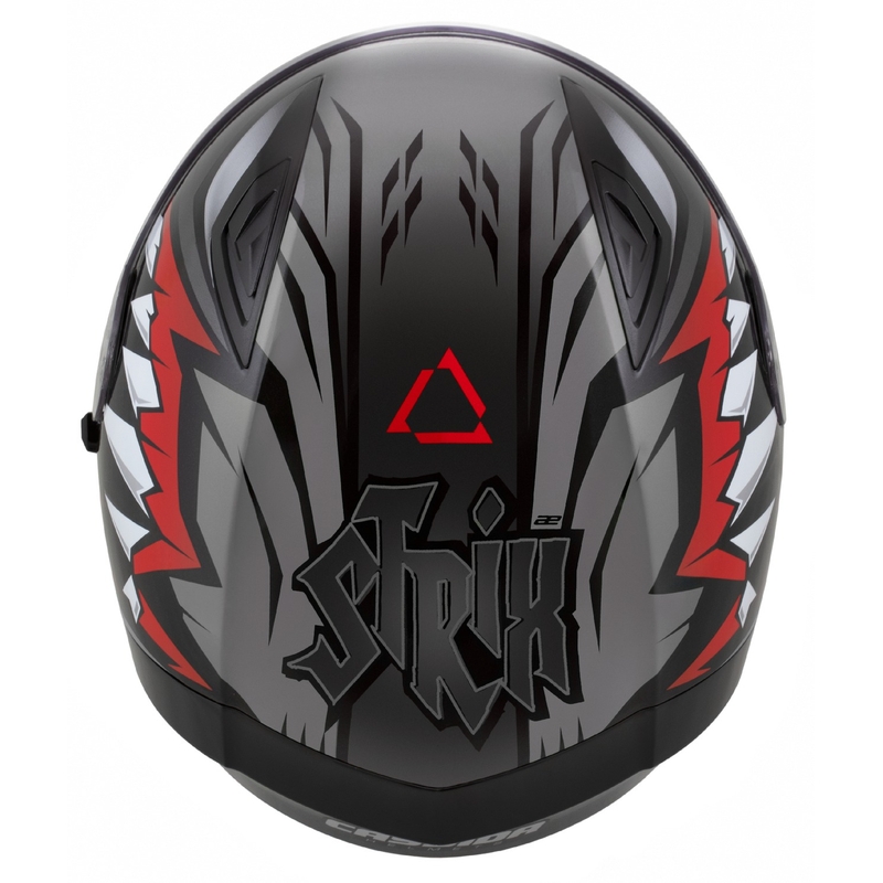 Casco integrale Cassida Orbit Strix rosso-grigio-bianco-nero