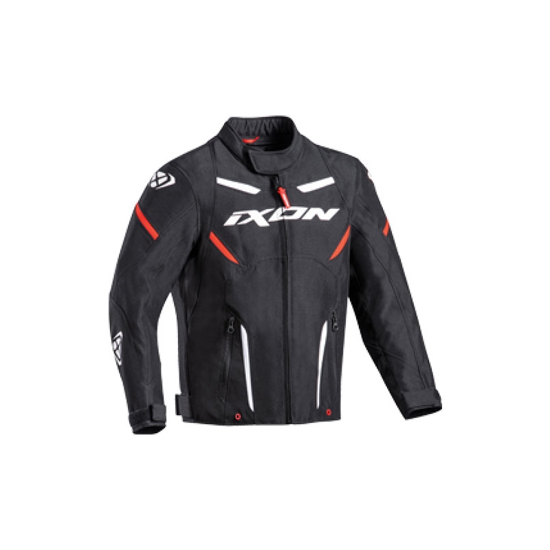 Giacca da moto per bambini IXON Striker nero-bianco