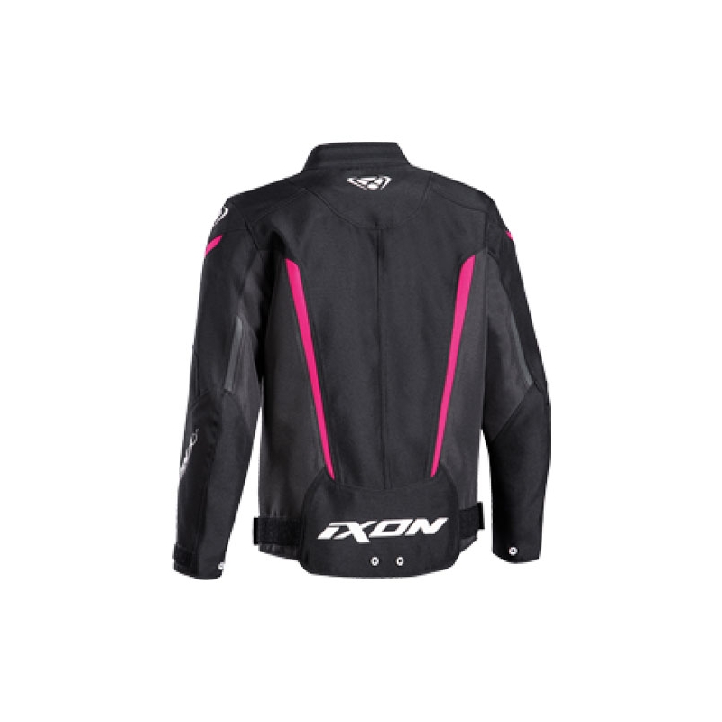 Giacca da moto per bambini IXON Striker nero-rosa