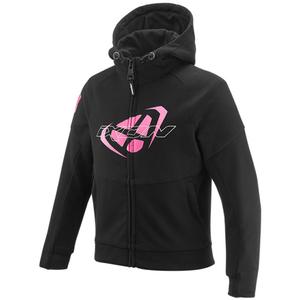 Felpa da motociclista per bambini IXON Touchdown nera-rosa