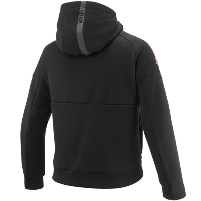 Felpa da motociclista per bambini IXON Touchdown nera-rosa