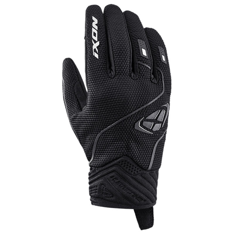 Guanti da moto per bambini IXON Hurricane 2 nero-bianco