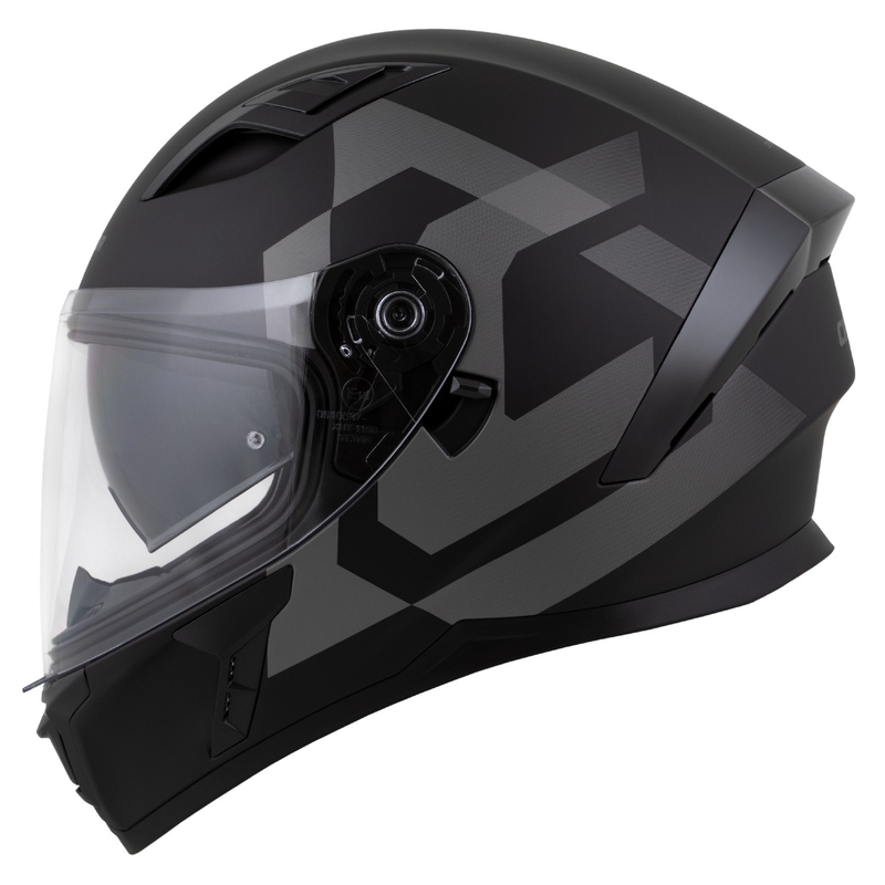 Casco integrale Cassida Orbit Grind nero opaco-grigio