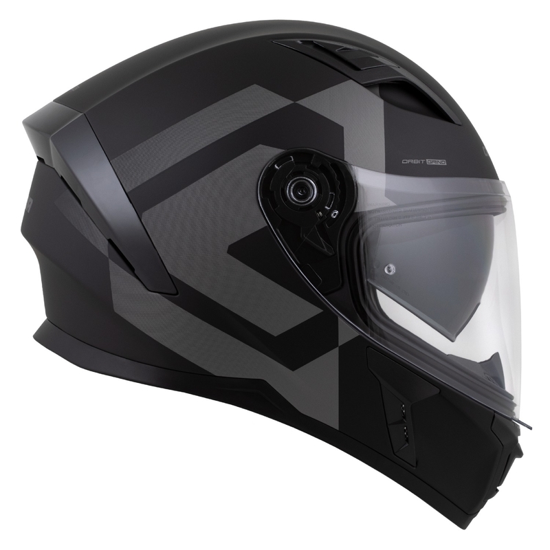 Casco integrale Cassida Orbit Grind nero opaco-grigio