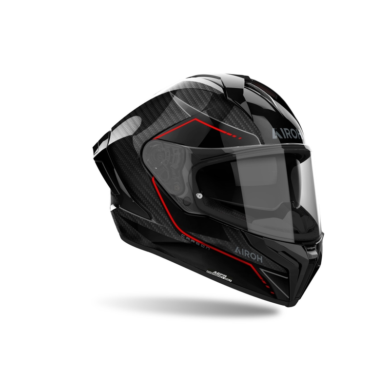 Casco integrale da moto Airoh MATRYX Carbon nero lucido