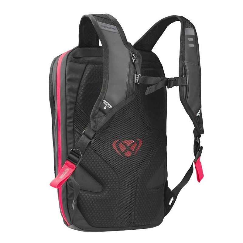 Zaino moto IXON R-Laser 25 l nero-bianco-rosso