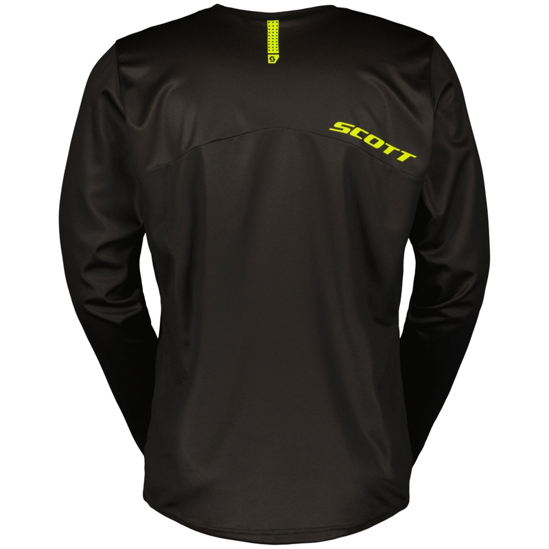 Maglia da motocross SCOTT Compete nero-giallo fluo Saldi