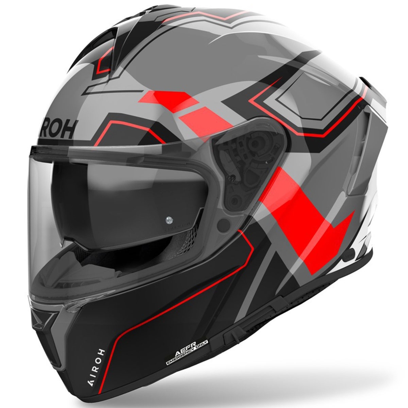 Casco integrale da moto Airoh SPARK 2 Dart rosso lucido
