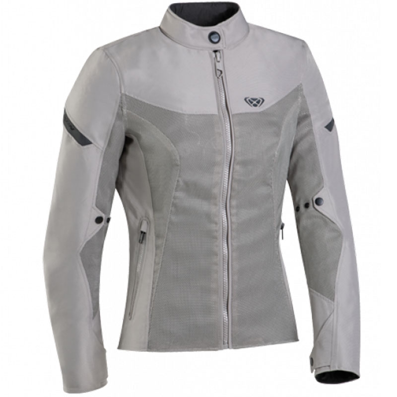 Giacca da moto da donna IXON Fresh Lady grigio-beige