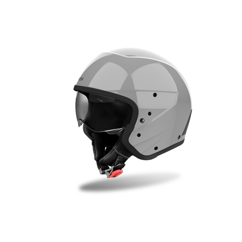Casco moto modulare Airoh J110 Color grigio cemento lucido