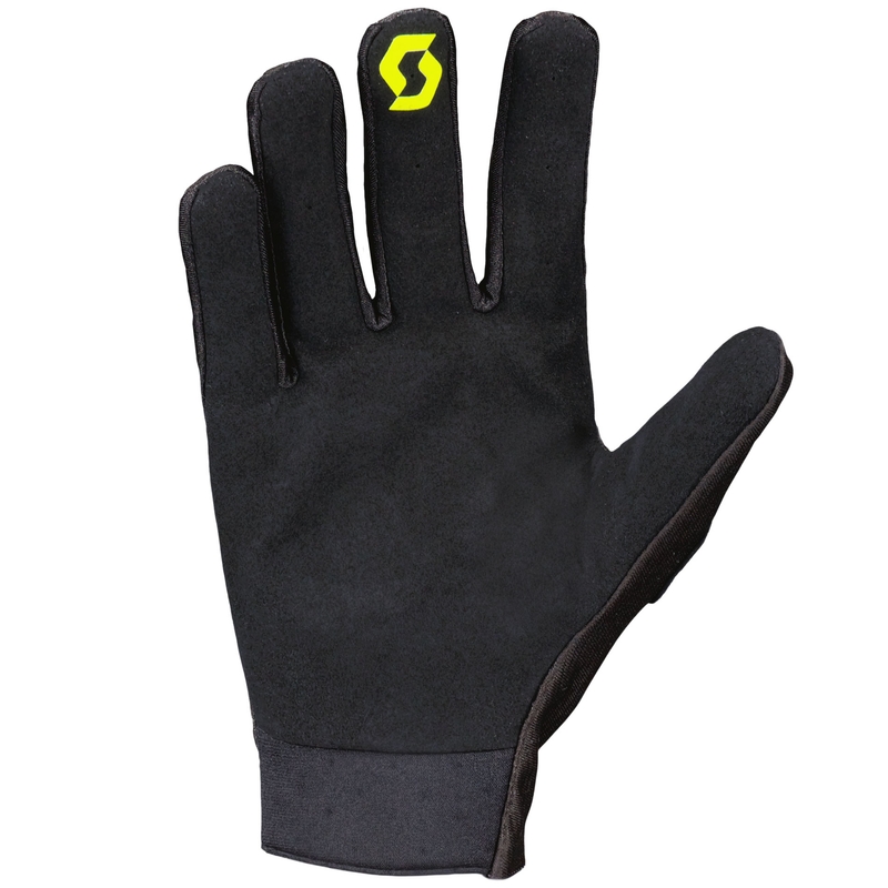 Guanti da motocross SCOTT COMPETE Caviar nero-giallo fluo