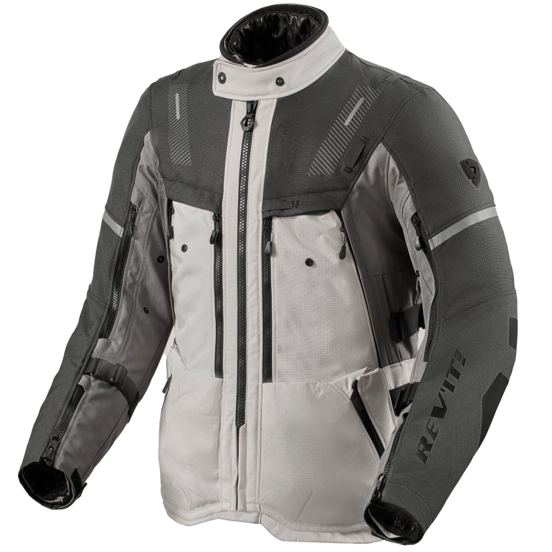 Giacca da moto Revit Sand 5 H2O Argento-Antracite