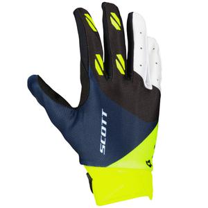 Guanti da motocross SCOTT EVO RACE viola-blu-giallo fluo