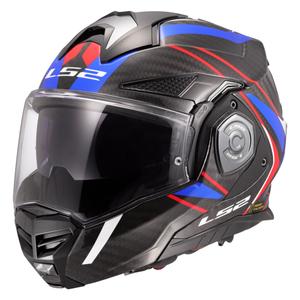 Casco moto LS2 FF901 Advant XC Future II bianco-blu