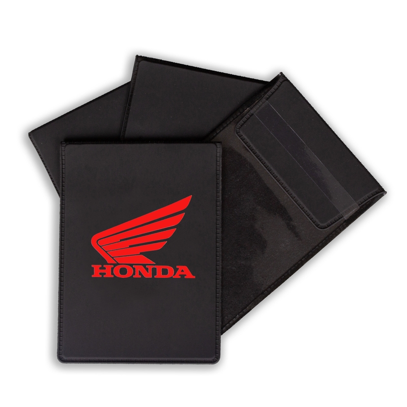 Copertura targa tecnica Honda rossa