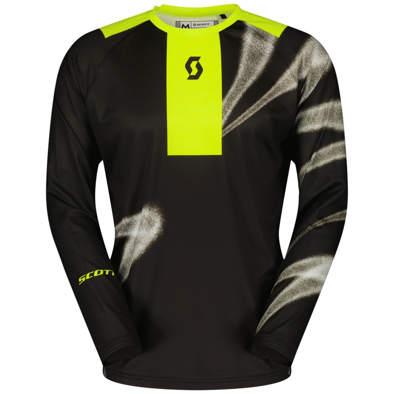 Maglia da motocross SCOTT EVO Dirt nera-giallo fluo Saldi