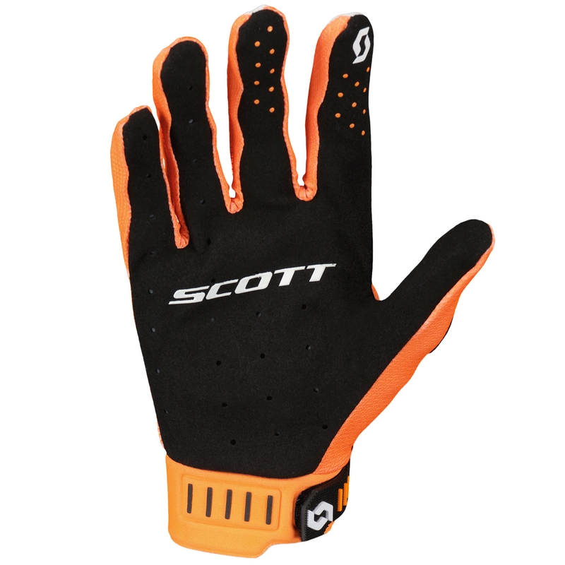Guanti da motocross SCOTT Podium PRO arancioni-neri Saldi