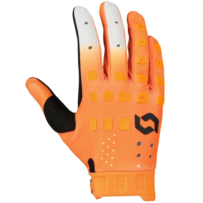 Guanti da motocross SCOTT Podium PRO arancioni-neri Saldi
