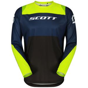 Maglia da motocross SCOTT EVO Race viola-giallo fluo