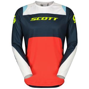 Maglia da motocross SCOTT EVO Race blu-rossa